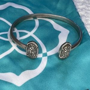 Kendra Scott Silver Druzy Bracelet